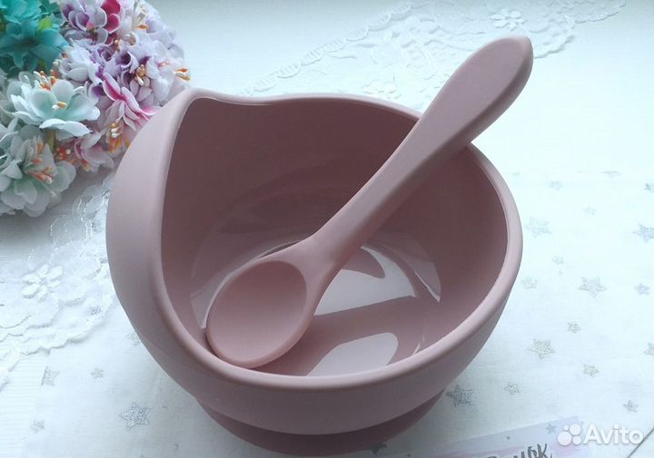 Силиконовая тарелка детская на присоске