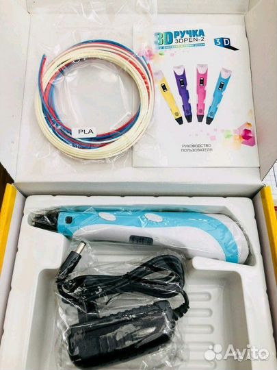 3D ручка второго поколения 3D Pen-2 (ручка, блок п