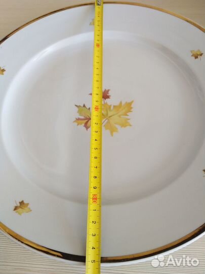 Новое сервировочное блюдо Кленовый лист Дулево35см