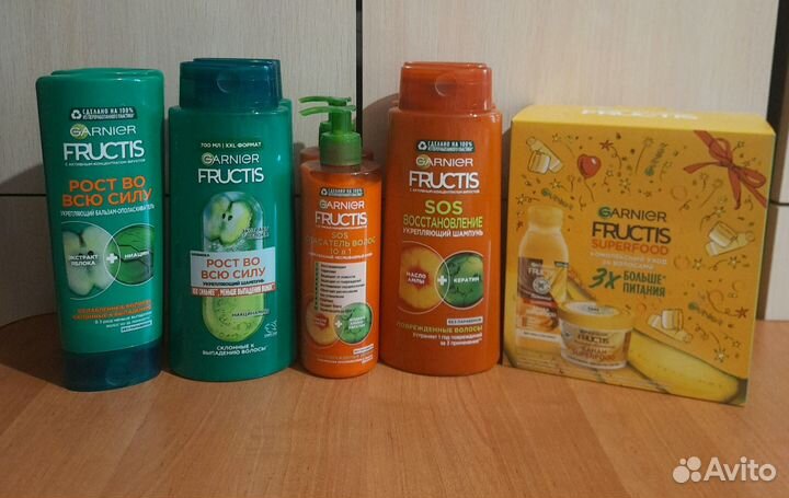 Fructis шампунь, бальзам, маска для волос