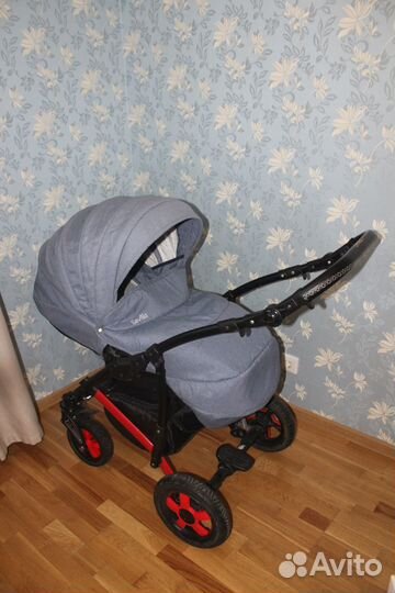 Коляска 2в1 Camarelo Sevilla Синий меланж