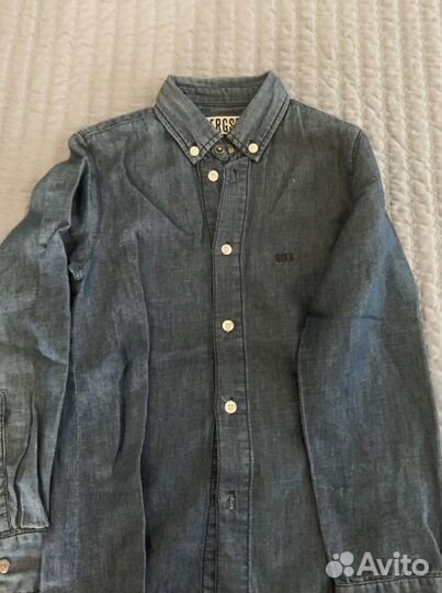 Джинсовая рубашка на мальчика