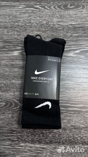 Носки Nike высокие L черные