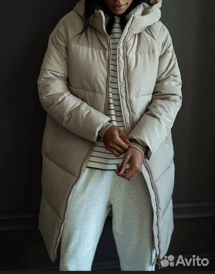 Пуховик женский оверсайз