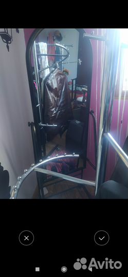 Зеркало напольное с колёсиками