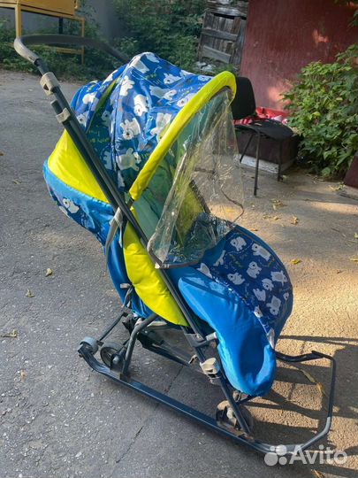 Детские санки коляска