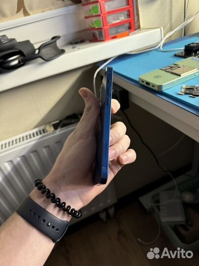 Корпус iPhone 12 синий оригинал