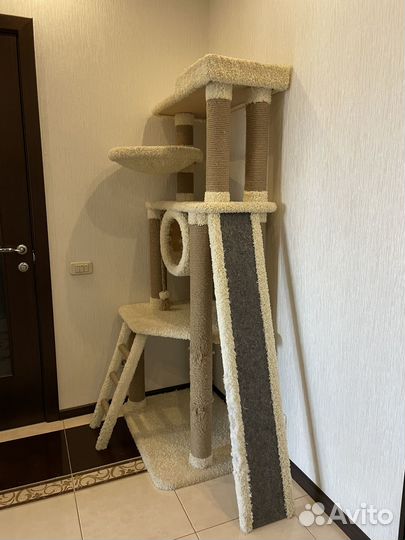 Когтеточка домик для кошки бу