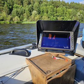 Козырек на эхолот lowrance elite fs9