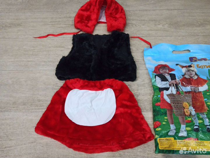 Новогодний костюм.Костюм Красной шапочки 110