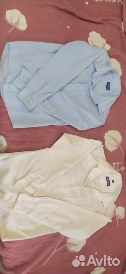 Две рубашки школьные для мальчика 128