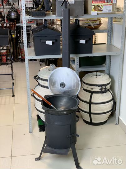 Казан 6 л и печь с трубой