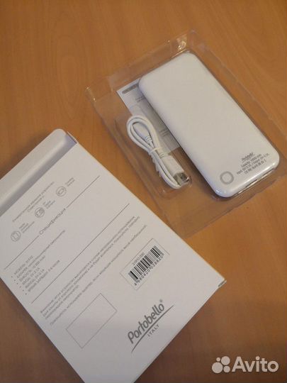 Внешний аккумулятор Portobello Slim NEO, 10000 mAh