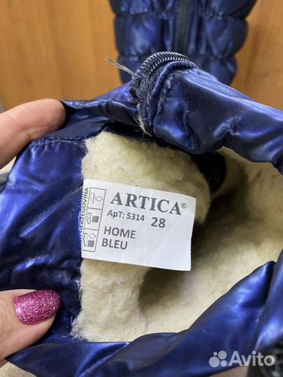 Сапоги зимние детские 28