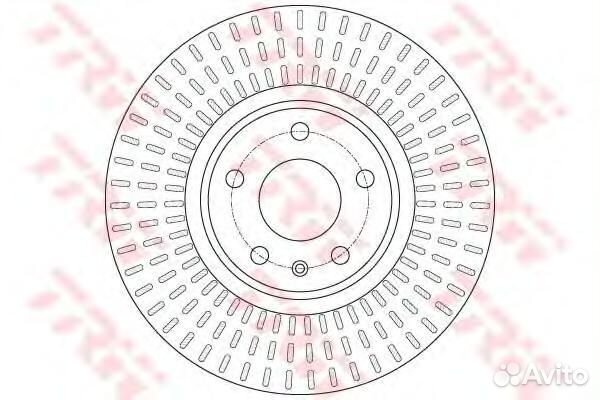 Диск тормозной передний TRW DF6148 DF6148 TRW