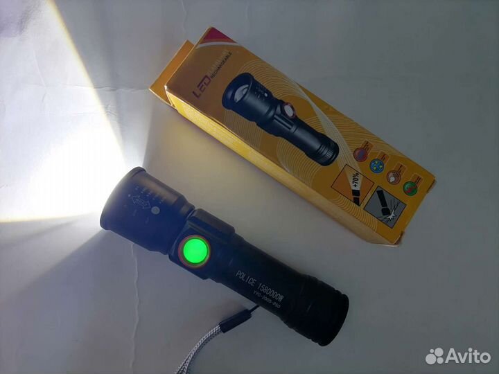 Фонарик светодиодный аккумуляторный карманный