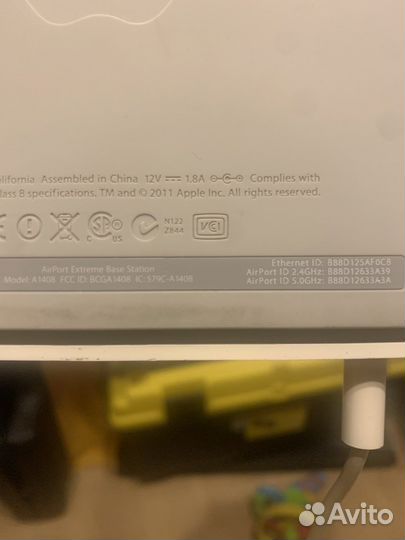 Роутер Apple Airport Extreme A1408 не раздает сеть