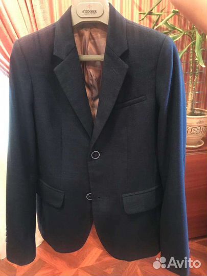 Школьный костюм для мальчика 146 синий