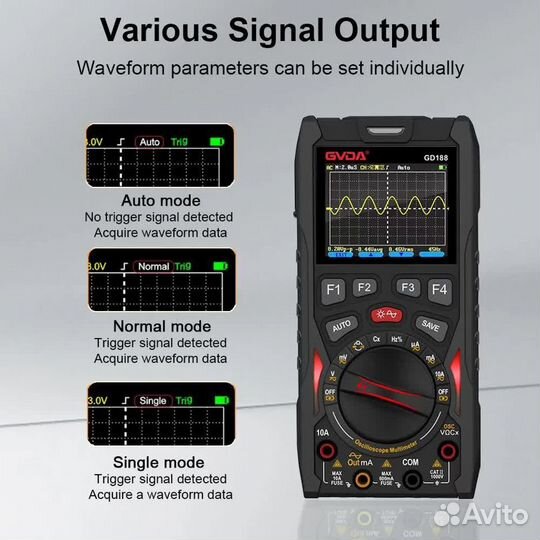 Мультиметр-осциллограф gvda GD188