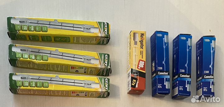 Лампы галогеновые R7S J117, J78, G9, E14