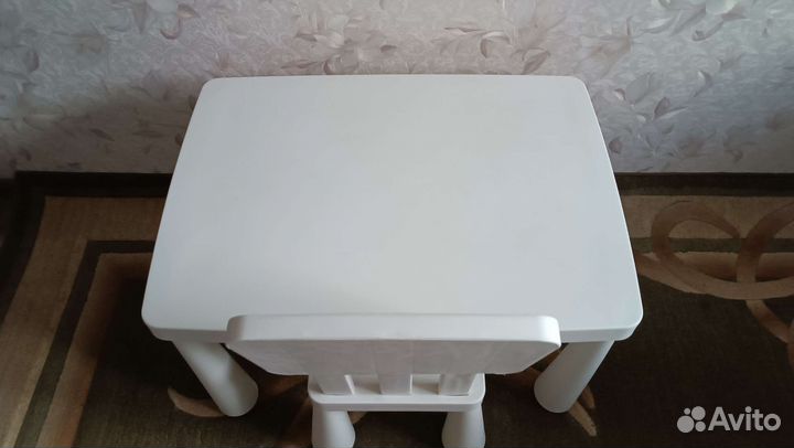 Стол и стул икеа Маммут