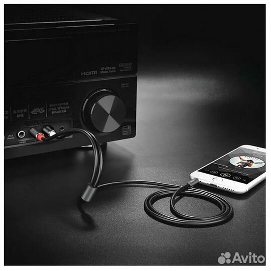 Кабель AUX, Jack 3,5mm(m) - 2xRCA(m) hoco UPA10, 1