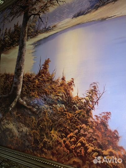 Картина маслом на холсте старинная