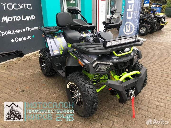 MotoLand 200 wild track x pro с лебедкой