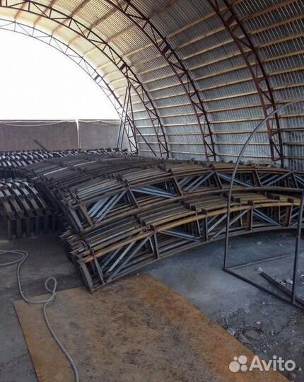 Арки арочного ангара 18м18000 мм