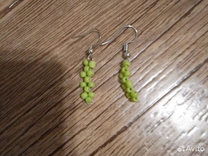 Серьги из бисера