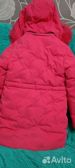 Пуховик на девочку 4-6 лет. Размер 116. Зимний