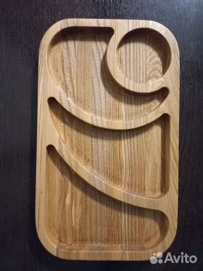 Менажница деревянная (посуда из дерева, подарок)