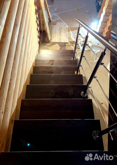 Лестница забежная под ключ