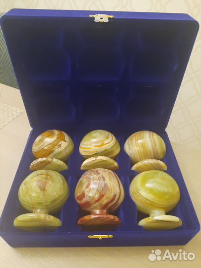 Набор бокалов из оникс 6 шт