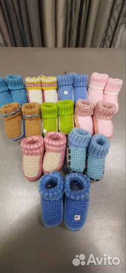 Пинетки детские вязаные