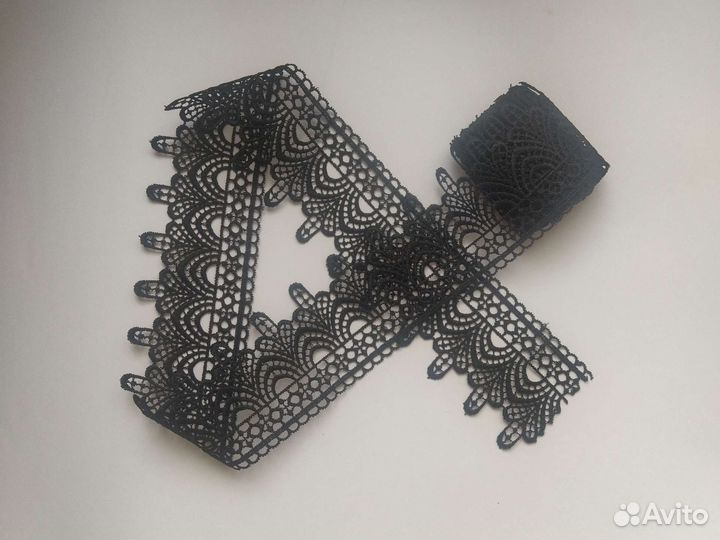 Кружево чёрное новое 2 м 15 см