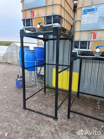 Подставка (стойка) для еврокуба высота 1м;1,5м;2м