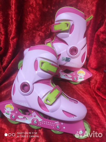 Ролики раздвижные для девочки 28-29,яркие