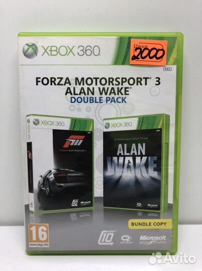 Сборник Alan wake + Forza Motorsport 3 на Xbox 360
