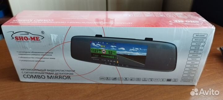 Комбо устройство *SHO-ME combo mirror WI-FI DUO*