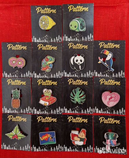 Деревянные значки