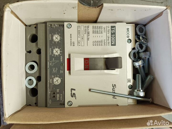 Автоматический выключатель Susol,250N,100N