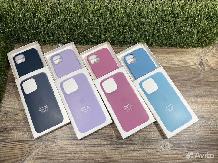 Чехол iPhone leather case magsafe