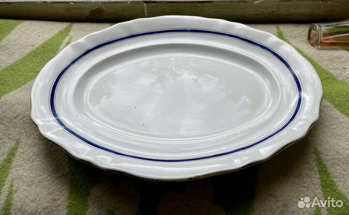 Большое овальное блюдо раннее Конаково