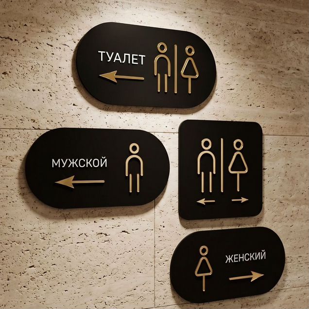 Навигационные таблички для бизнеса на заказ