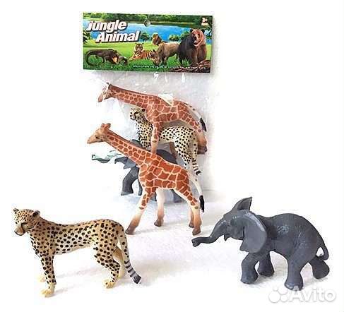 Набор диких животых Jungle animal, 8см, 3шт