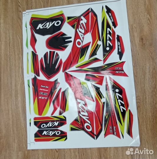 Наклейки на питбайк irbis ttr kayo krz tt basic
