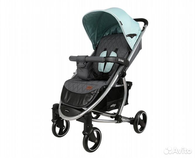Детская Прогулочная Коляска Indigo, серый, Новая
