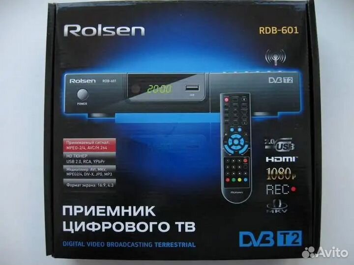 Тв цифровая приставка Rolsen RDB-601