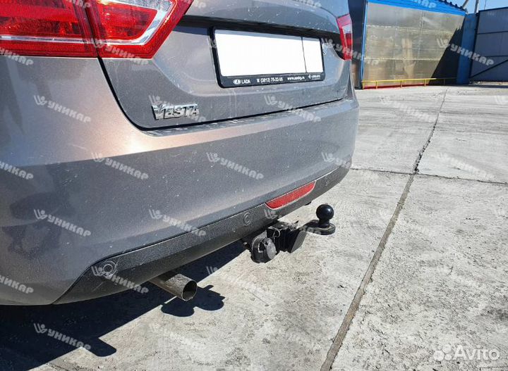 Фаркоп на лада Веста, лада Веста Кросс под квадрат